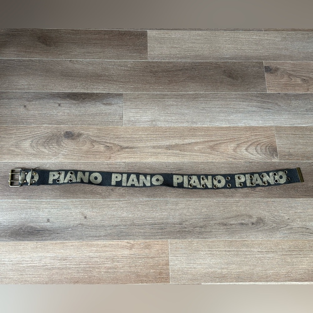 Black and Gold Piano Belt
